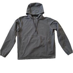 Marmot Gray 1/4 Quarter Zip Hoodie L Pullover Jacket Wind Softshell Gorpcore GUC